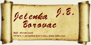 Jelenka Borovac vizit kartica
